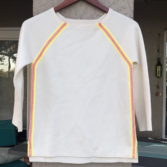 Crewcuts Other - Crewcuts by J.Crew girls sweater with Neon stripe.